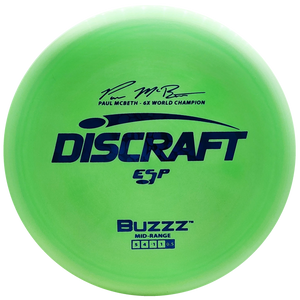 Discraft: Paul McBeth 6x ESP Buzzz Signature Series - Lime Green/Blue