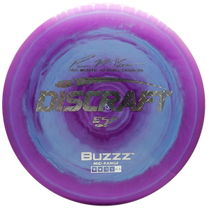 Discraft: Paul McBeth 6x ESP Buzzz Signature Series - Purple/Light Blue/Silver