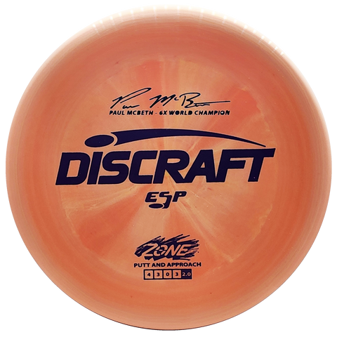 Discraft: Paul McBeth 6x ESP Zone Signature Series - Orange/Purple