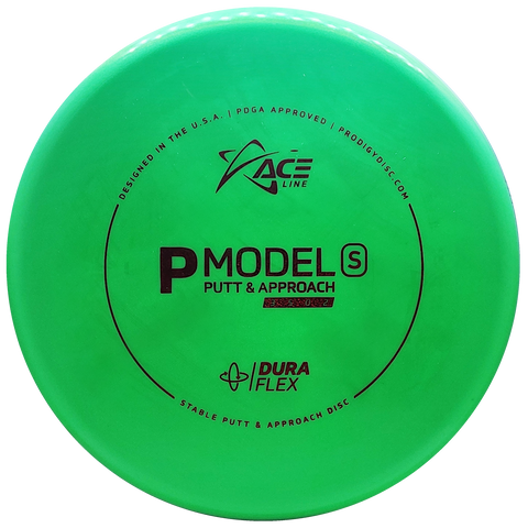 Prodigy: ACE Line P Model S Putt & Approach Disc - DuraFlex Plastic - Green/Red