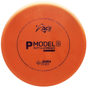 Prodigy: ACE Line P Model S Putt & Approach Disc - DuraFlex Plastic - Orange/Pink