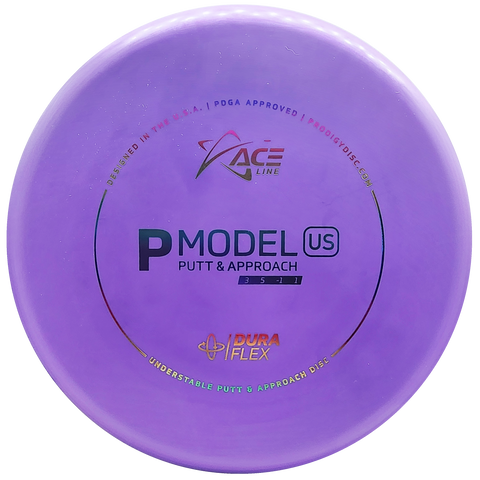 Prodigy: ACE Line P Model US Putt & Approach Disc - DuraFlex Plastic - Purple/Rainbow