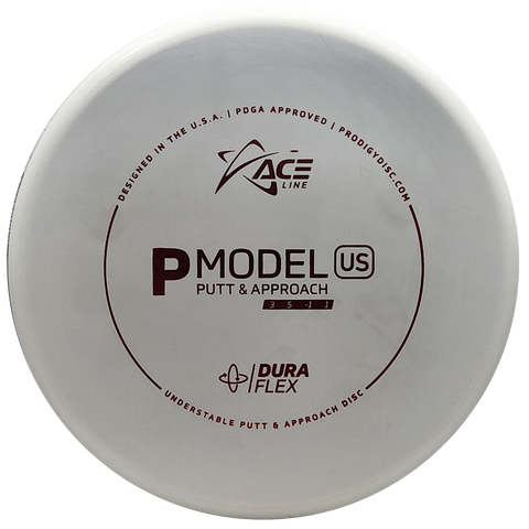 Prodigy: ACE Line P Model US Putt & Approach Disc - DuraFlex Plastic - White/Red