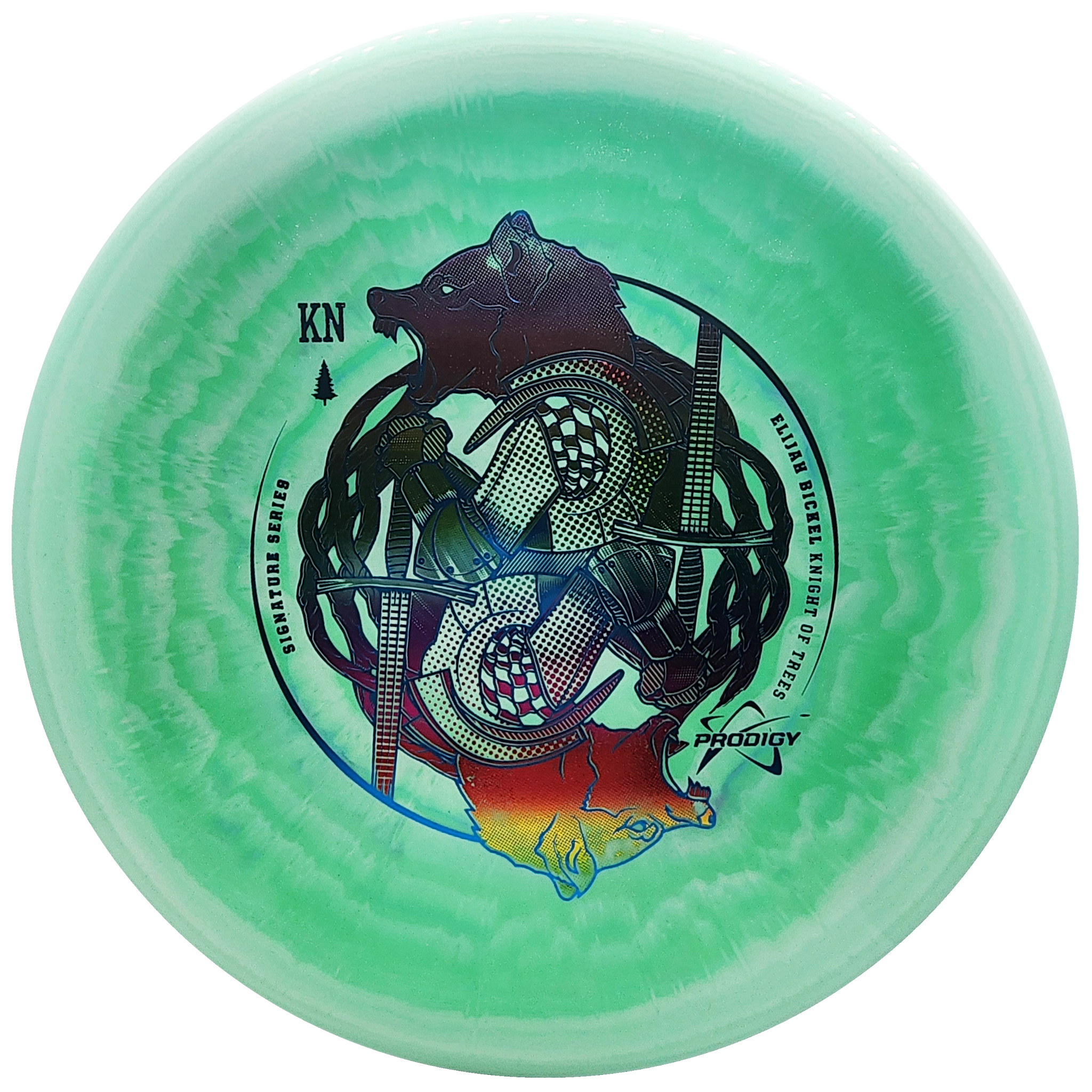 Prodigy: PX-3 500 Spectrum Plastic - Elijah Bickel 2023 Signature Series - Green/Blue/Rainbow