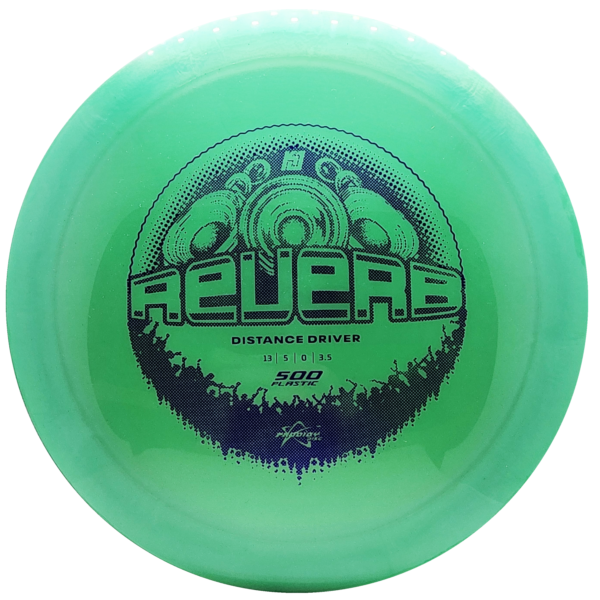 Prodigy: Reverb Distance Driver - 500 Plastic - Green/Purple