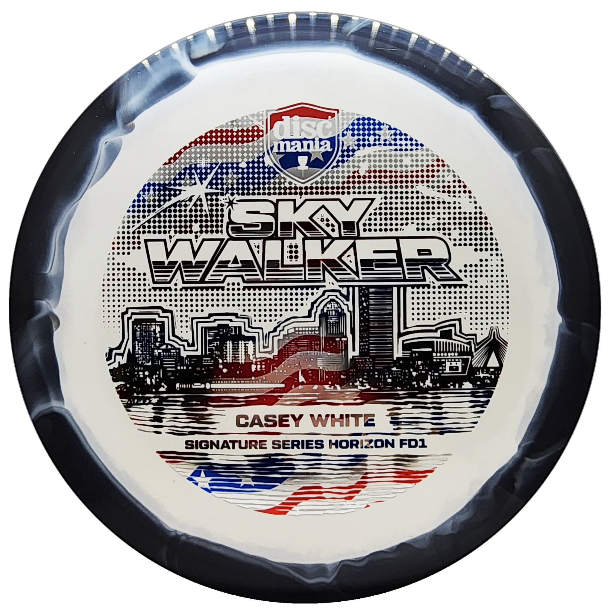 Discmania: Sky Walker - Casey White Signature Series Horizon S-Line FD1 - White/Black/Flag