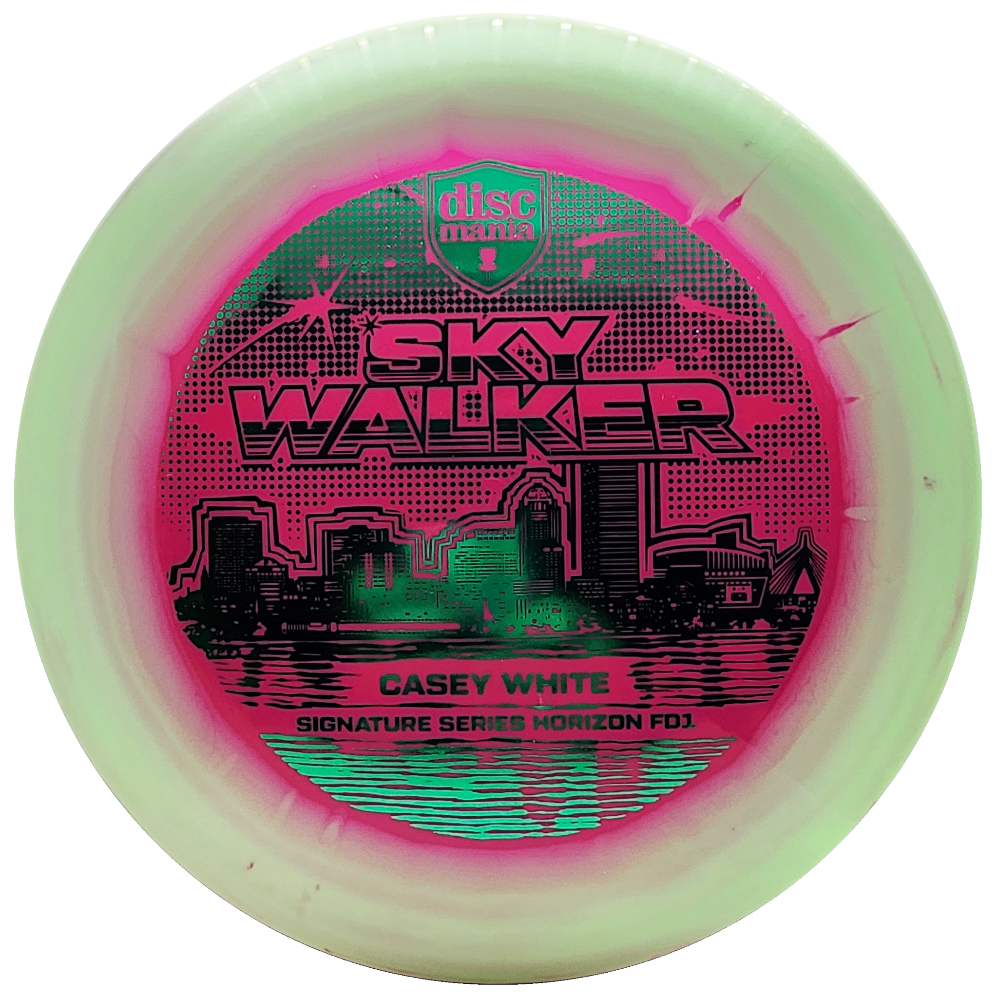 Discmania: Sky Walker - Casey White Signature Series Horizon S-Line FD1 - Light Green/Pink/Green