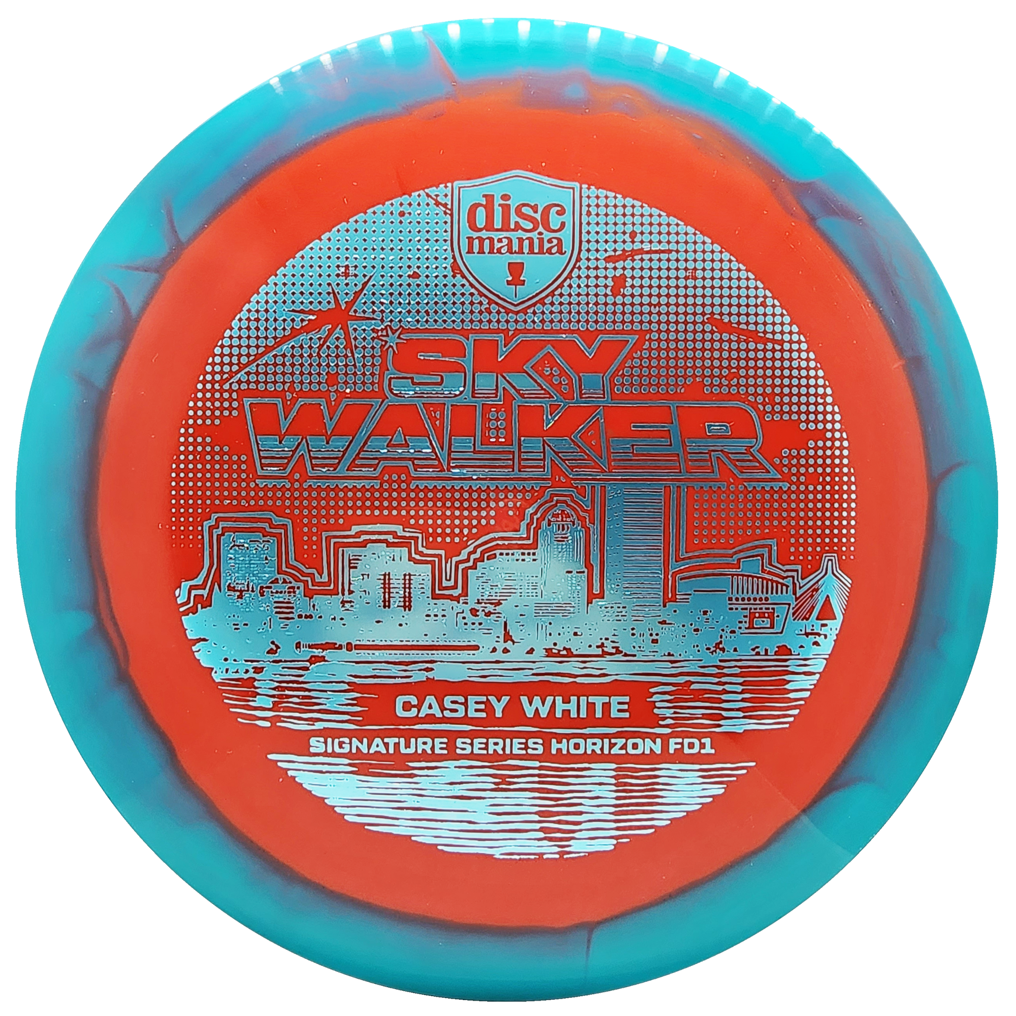 Discmania: Sky Walker - Casey White Signature Series Horizon S-Line FD1 - Red/Turquoise/Turquoise