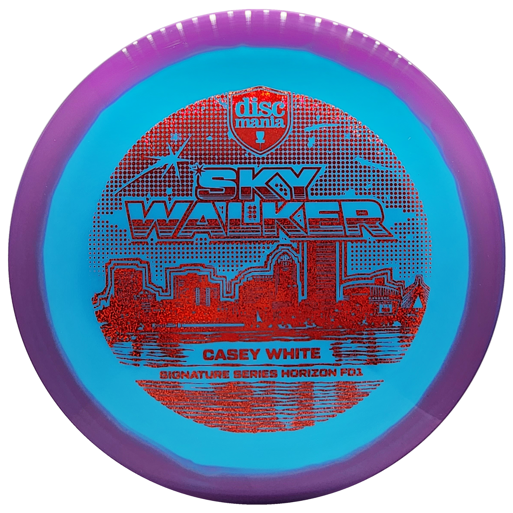 Discmania: Sky Walker - Casey White Signature Series Horizon S-Line FD1 - Turquoise/Purple/Red