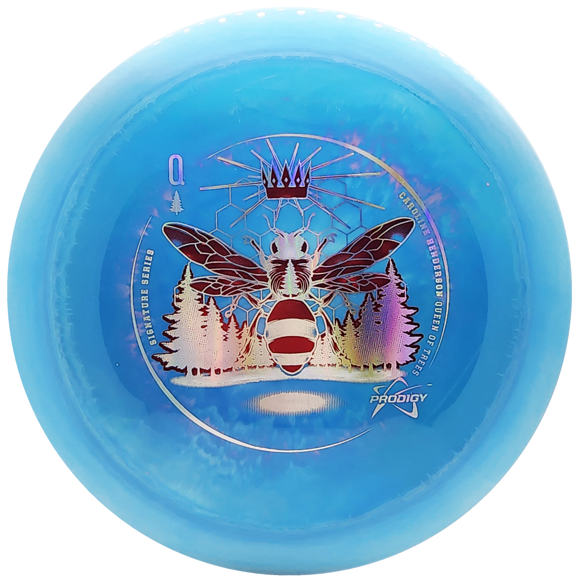 Prodigy: X3 - Caroline Henderson 2023 Signature Series - Air Spectrum Plastic - Light Blue/Silver/Red