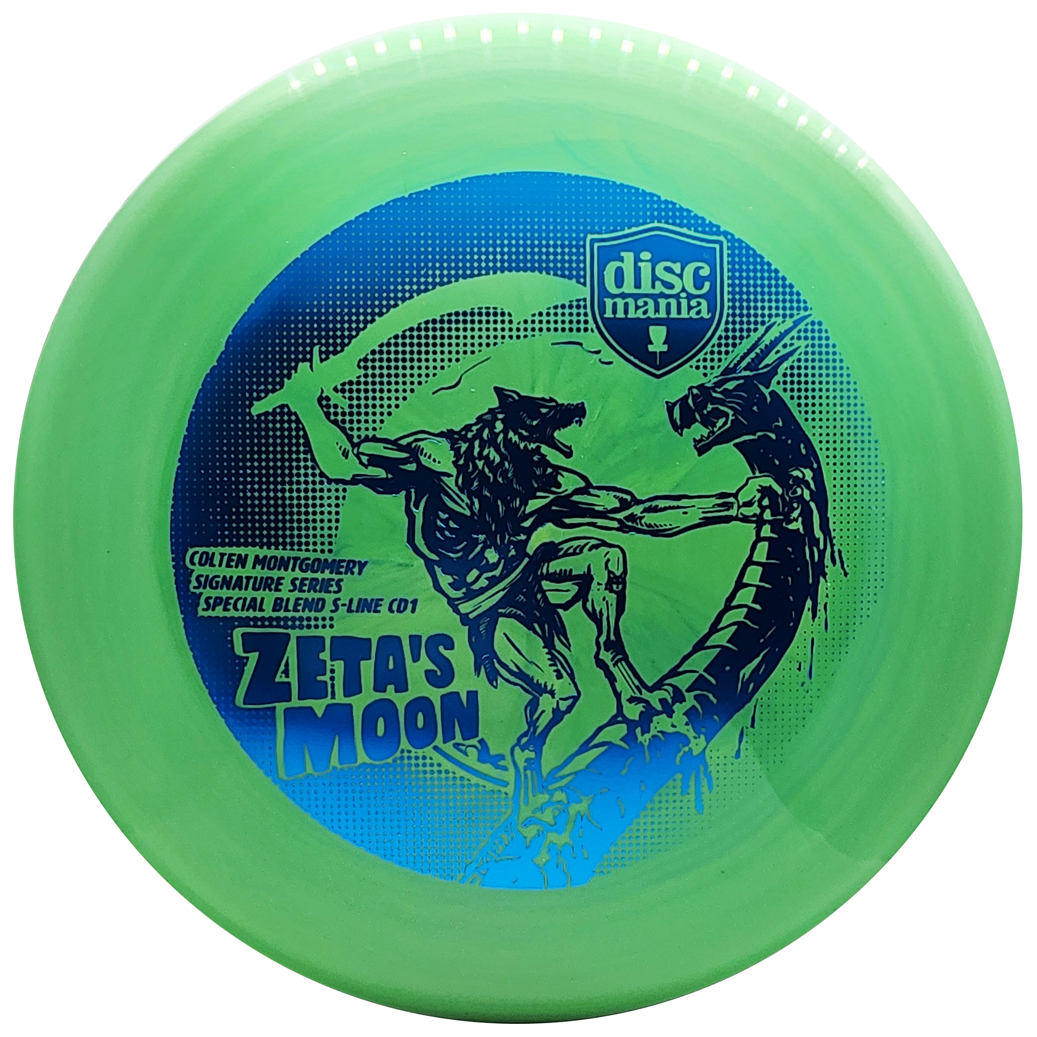 Discmania: Zeta's Moon - Colten Montgomery Signature Series Special Blend S-Line CD1 - Green/Blue