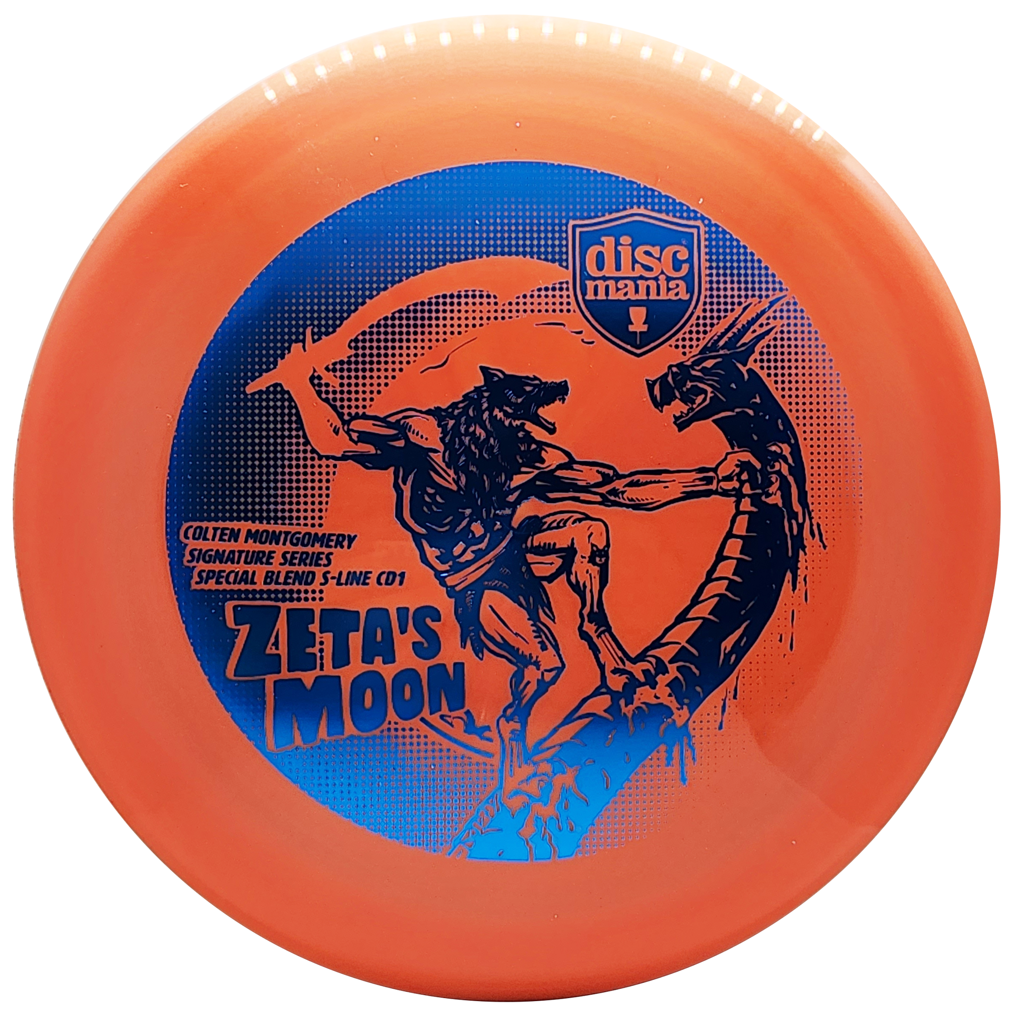 Discmania: Zeta's Moon - Colten Montgomery Signature Series Special Blend S-Line CD1 - Orange/Blue