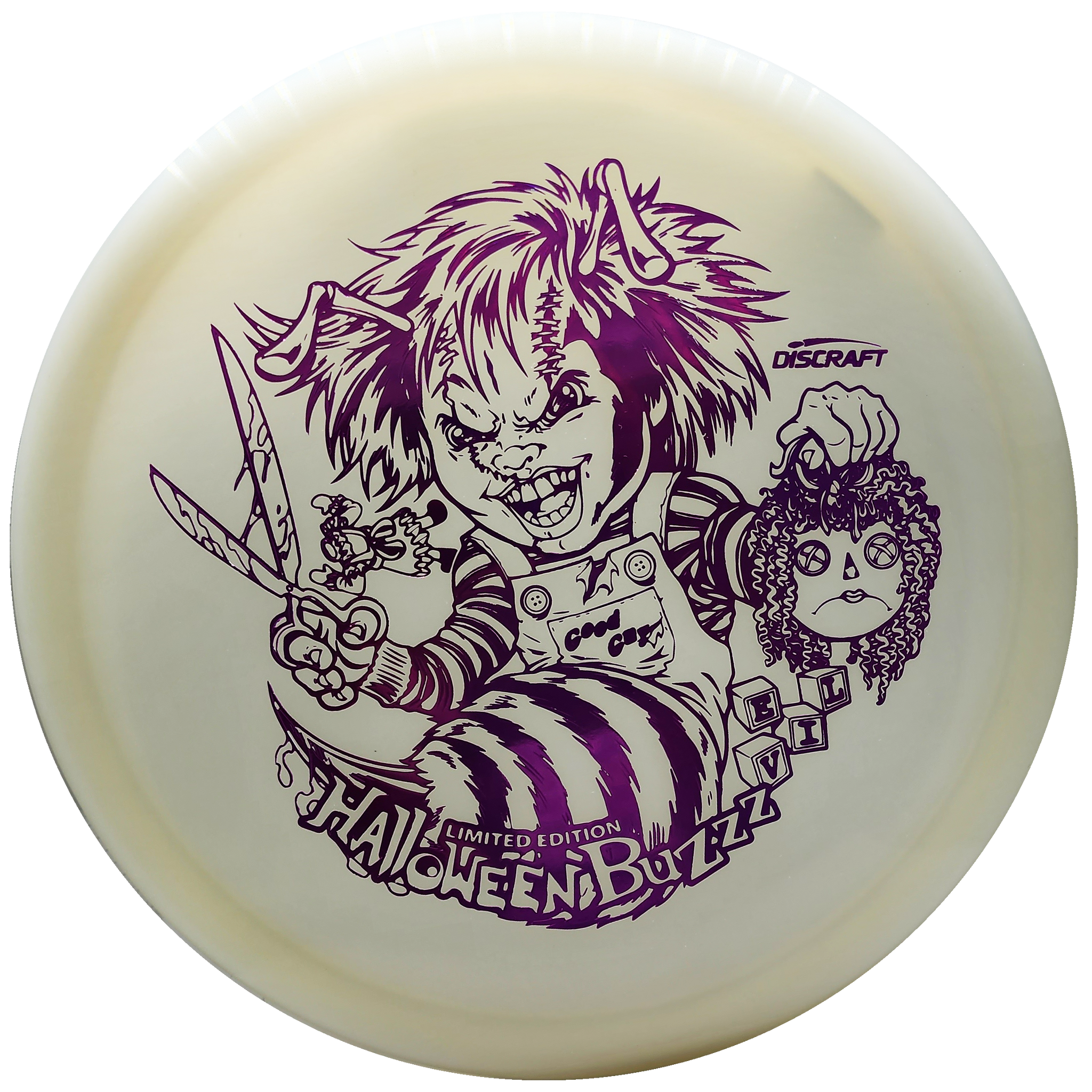 Discraft: Limited Edition 2022 Haloween Buzzz - Nite Glo - White/Pink