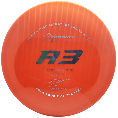 Prodigy: A3 Approach Disc - Luke Humphries 2022 Signature Series - Burnt Orange/Light Blue