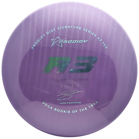 Prodigy: A3 Approach Disc - Luke Humphries 2022 Signature Series - Purple/Light Blue