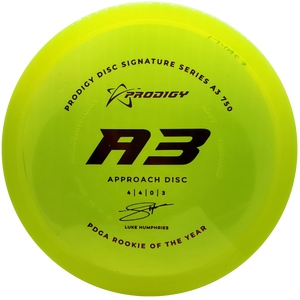 Prodigy: A3 Approach Disc - Luke Humphries 2022 Signature Series - Yellow/Red