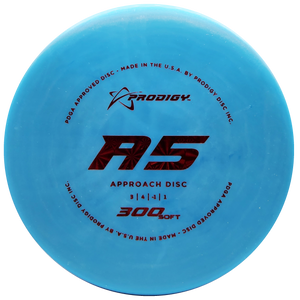 Prodigy: A5 Approach Disc - 300 Soft Plastic - Light Blue/Red