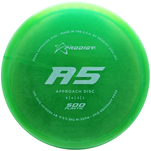 Prodigy: A5 Approach Disc - 500 Plastic - Lime Green/White