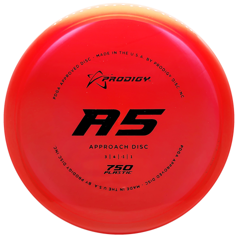 Prodigy: A5 Approach Disc - 750 Plastic - Red/Black