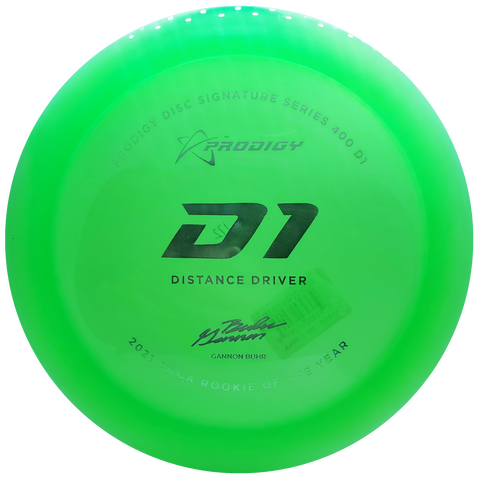 Prodigy: D1 Distance Driver - Gannon Buhr 2022 Signature Series - Lime Green/Silver