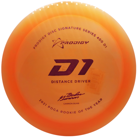 Prodigy: D1 Distance Driver - Gannon Buhr 2022 Signature Series - Orange/Pink