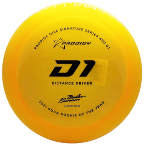 Prodigy: D1 Distance Driver - Gannon Buhr 2022 Signature Series - 500 Plastic - Amber/Black