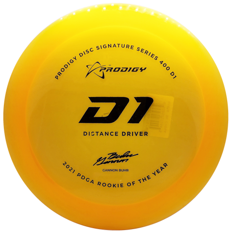 Prodigy: D1 Distance Driver - Gannon Buhr 2022 Signature Series - 500 Plastic - Amber/Black