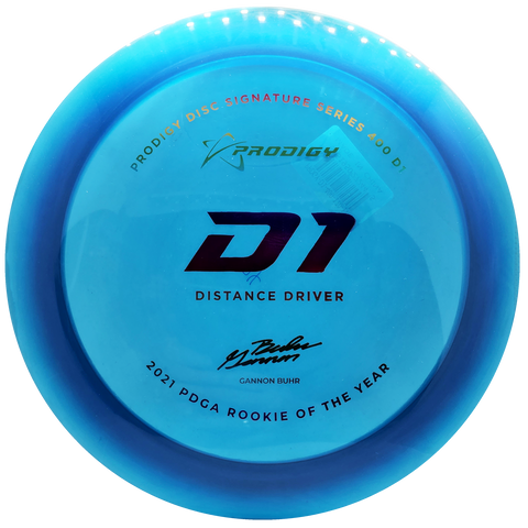 Prodigy: D1 Distance Driver - Gannon Buhr 2022 Signature Series - 500 Plastic - Blue/Rainbow