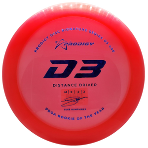 Prodigy: D3 Distance Driver - Luke Humphries 2022 Signature Series - 400 Plastic - Red/Blue