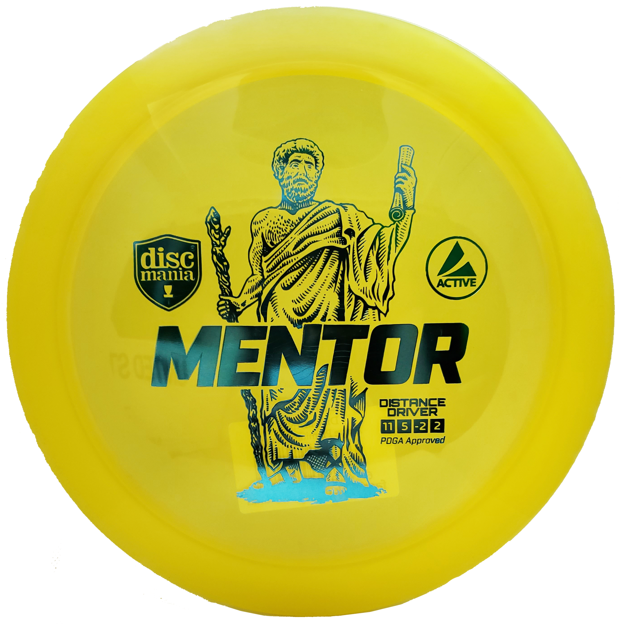 Discmania: Active Premium Mentor Distance Driver - Yellow/Blue