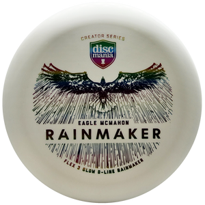 Discmania: Eagle McMahon Creator Series Glow D-Line Rainmaker - White/Rainbow