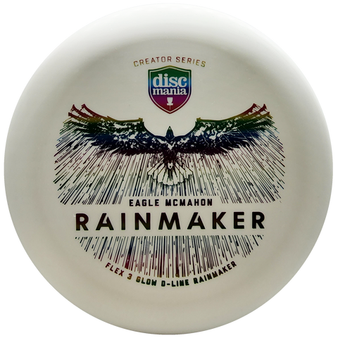 Discmania: Eagle McMahon Creator Series Glow D-Line Rainmaker - White/Rainbow