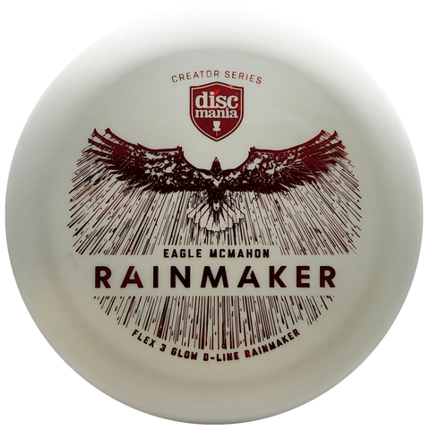 Discmania: Eagle McMahon Creator Series Glow D-Line Rainmaker - White/Red