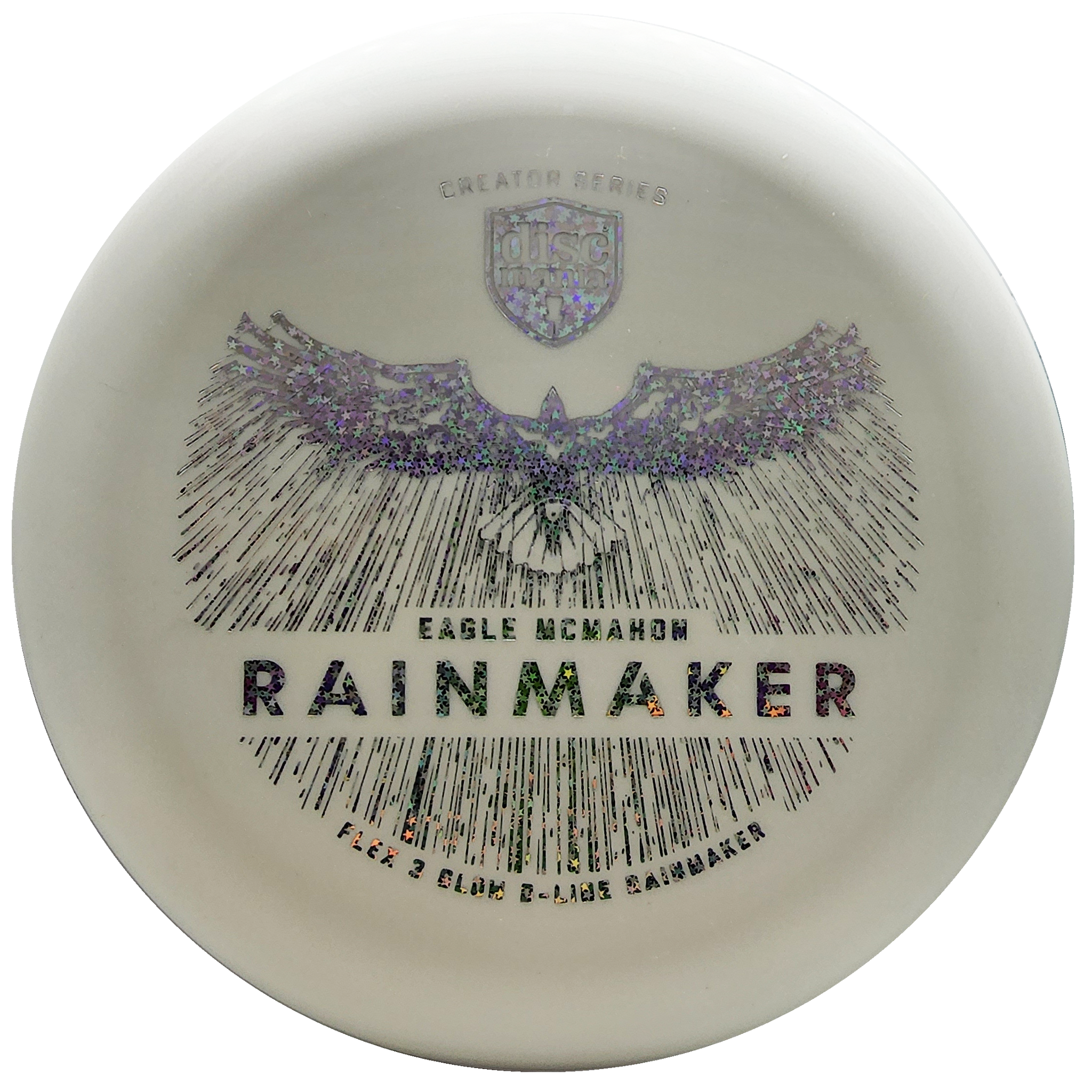 Discmania: Eagle McMahon Creator Series Glow D-Line Rainmaker - White/Silver