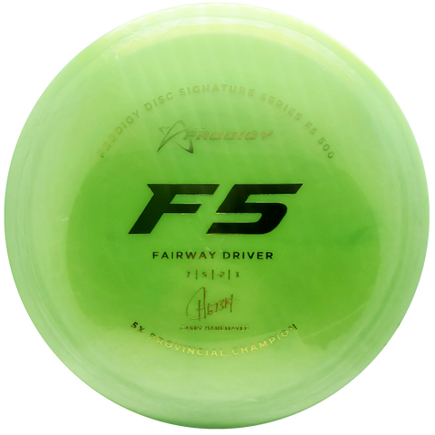 Prodigy: F5 Fairway Driver - Casey Hanemayer 2022 Signature Series - Lime Green/Gold