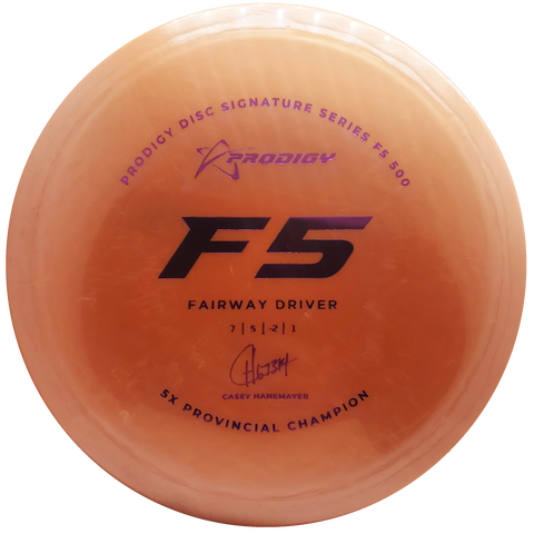 Prodigy: F5 Fairway Driver - Casey Hanemayer 2022 Signature Series - Orange/Pink