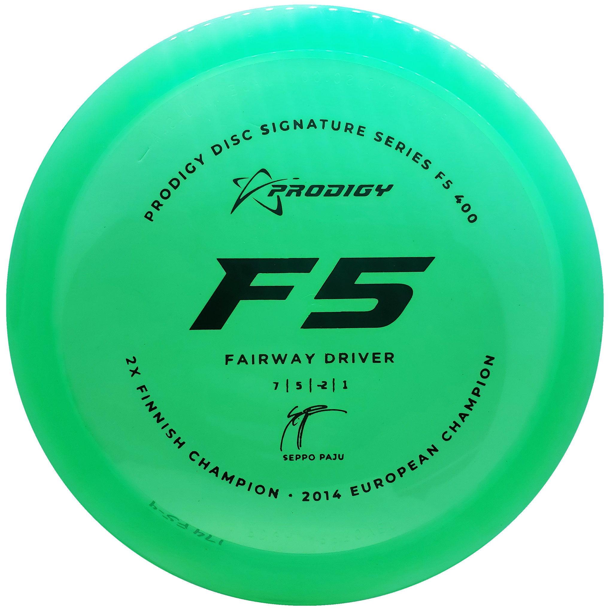 Prodigy: F5 Fairway Driver - Seppo Paju 2022 Signature Series - Lime Green/Black