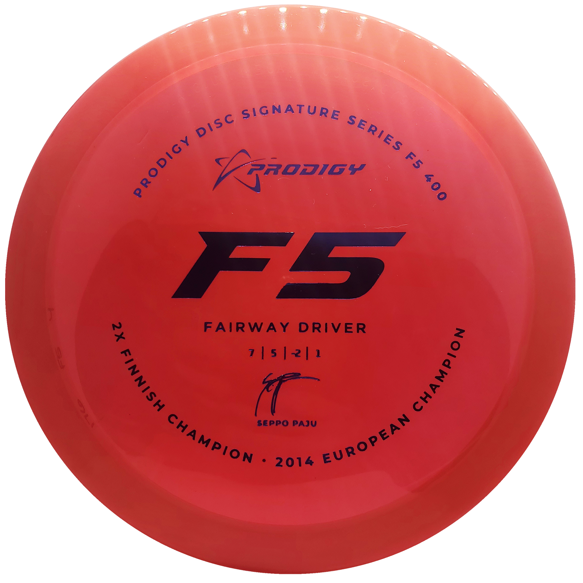 Prodigy: F5 Fairway Driver - Seppo Paju 2022 Signature Series - Burnt Orange/Blue