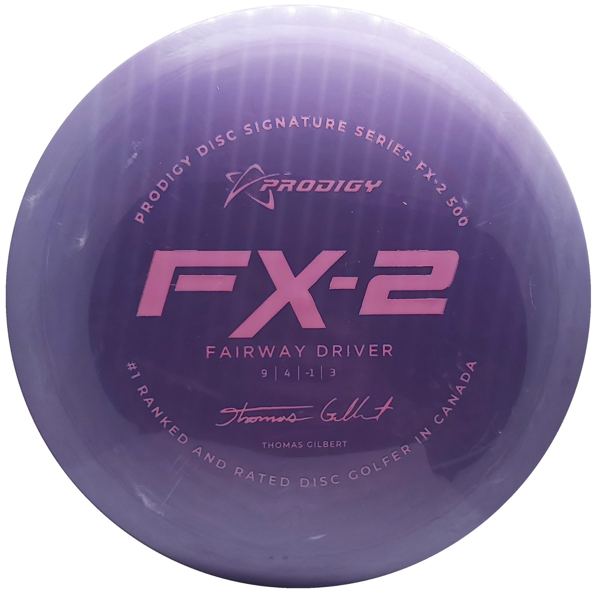 Prodigy: FX-2 Fairway Driver - Thomas Gilbert 2022 Signature Series - Purple/Light Pink