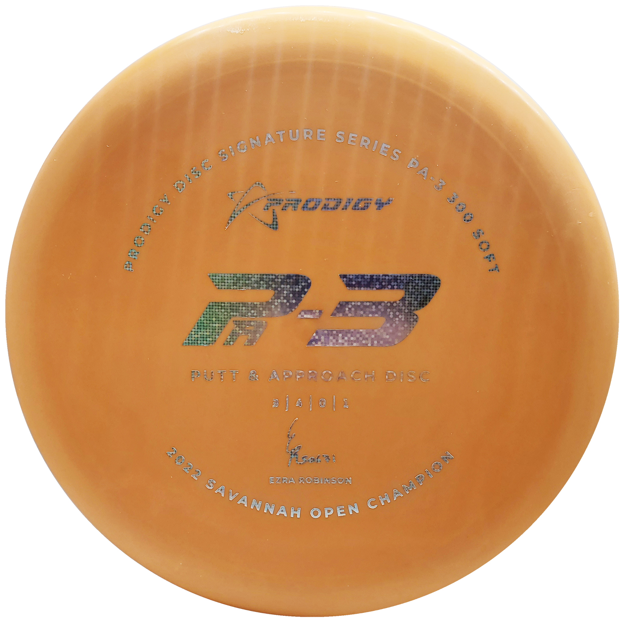 Prodigy: PA-3 Approach Disc - Ezra Robinson 2022 Signature Series - Orange/Silver