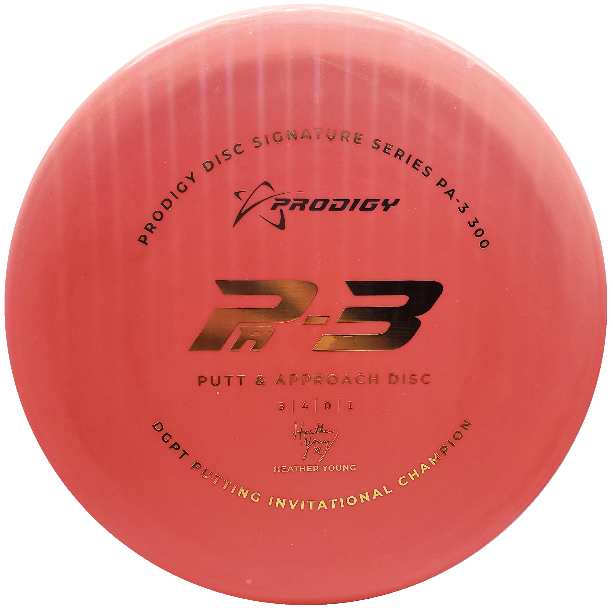 Prodigy: PA-3 Approach Disc - Heather Young 2022 Signature Series - Red/Gold
