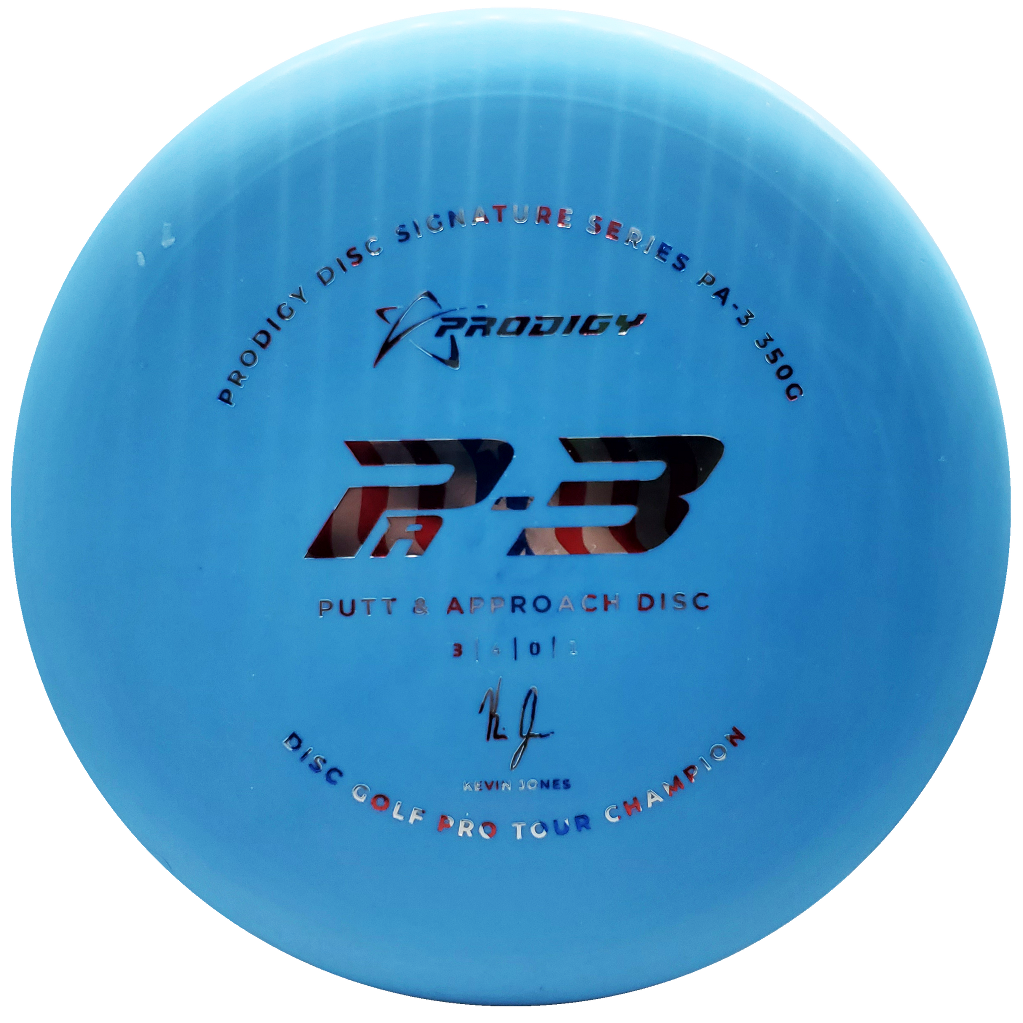 Prodigy: PA-3 Approach Disc - Kevin Jones 2022 Signature Series - Light Blue/Flag