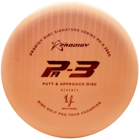 Prodigy: PA-3 Approach Disc - Kevin Jones 2022 Signature Series - Orange/Orange