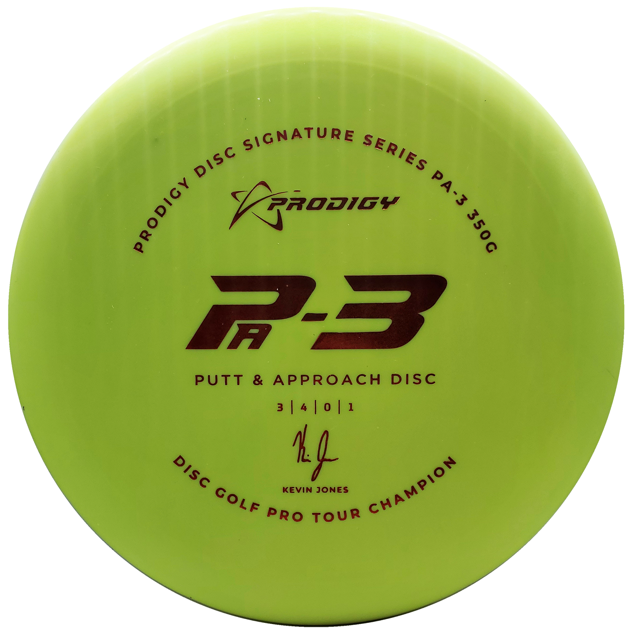 Prodigy: PA-3 Approach Disc - Kevin Jones 2022 Signature Series - Yellow/Orange