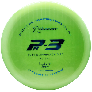 Prodigy: PA-3 Approach Disc - Lykke Lorentzen 2022 Signature Series - Lime Green/Blue