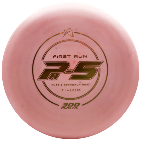 Prodigy: PA-5 Putt and Approach Disc - First Run Stamp - 300 Plastic - Light Pink/Gold