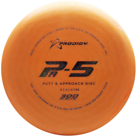 Prodigy: PA-5 Putt and Approach Disc - 300 Plastic - Orange/Silver