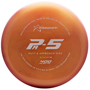 Prodigy: PA-5 Putt and Approach Disc - 400 Plastic - Peach/Pink/White