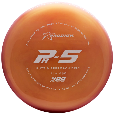 Prodigy: PA-5 Putt and Approach Disc - 400 Plastic - Peach/Pink/White