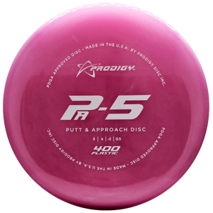 Prodigy: PA-5 Putt and Approach Disc - 400 Plastic - Pink/White